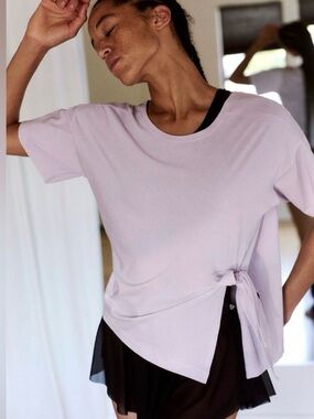 Free People Off Court Tee. NWT. Lavender gaze
